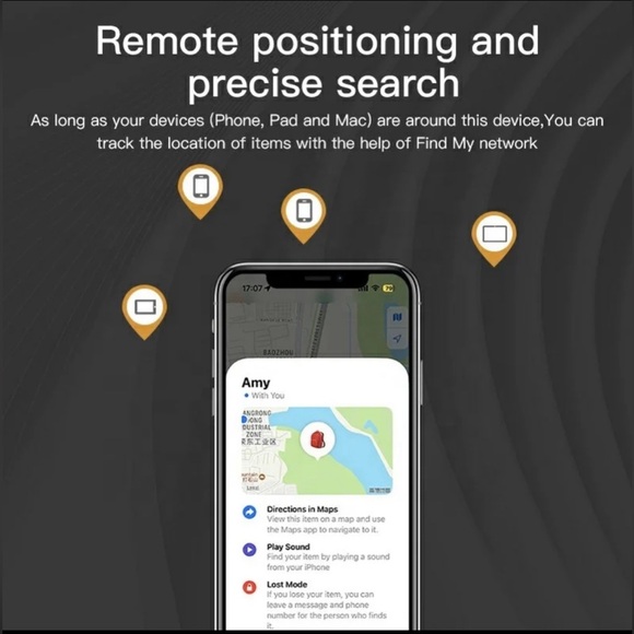 RSH MFi Certified Smart Tag "itag03” BT/GPS Tracker/ work w/ FindmyiOS 🚘/🔑/🐶 - Picture 4 of 7